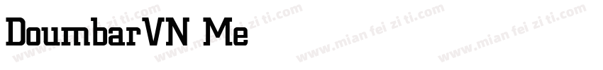 DoumbarVN Medium字体转换